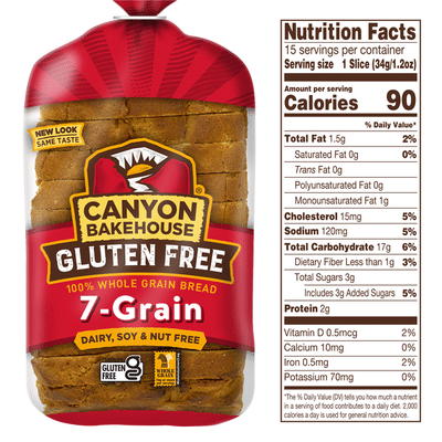 Canyon Bakehouse Gluten Free 7-Grain 100% Whole Grain Bread