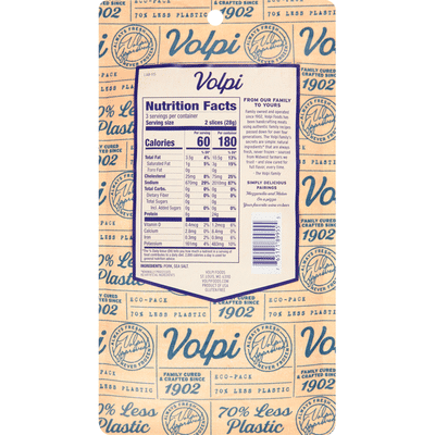Volpi Ham, Traditional Prosciutto, Artisan Dry Cured