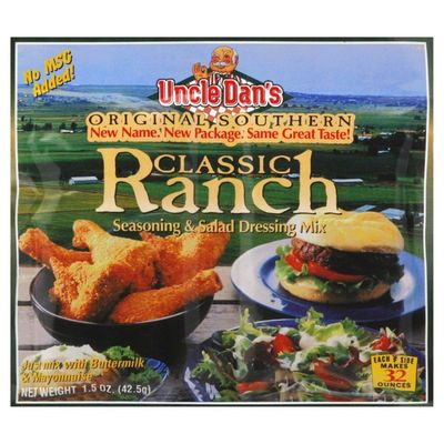 Uncle Dans Seasoning & Salad Dressing Mix, Classic Ranch, Card
