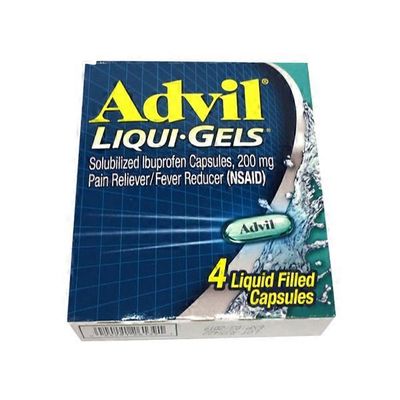 Advil Solubilized Ibuprofen Liqui-Gel Capsules (4 ct) - Instacart