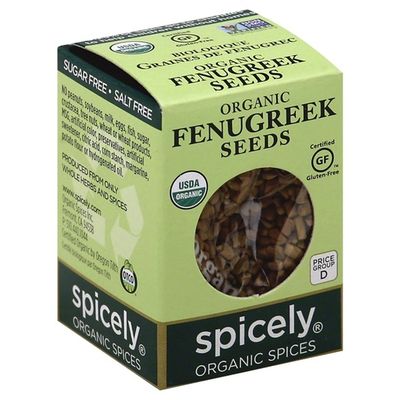 Spicely Organics Fenugreek Seeds, Organic