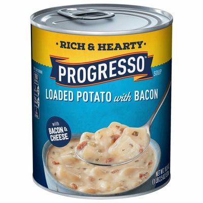 Progresso Soup, Loaded Potato with Bacon
