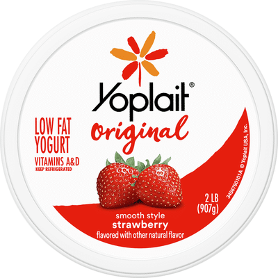Yoplait Original Yogurt, Original Strawberry, Low Fat Yogurt