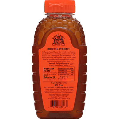 Nature Nates Honey, Raw & Unfiltered