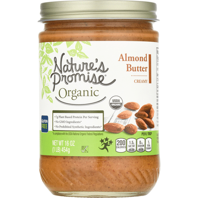 Nature S Promise Almond Butter Creamy 16 Oz Delivery Or Pickup Near Me Instacart