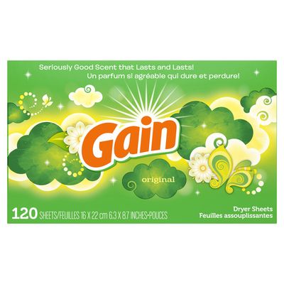 Gain Fabric Softener Dryer Sheets, Original