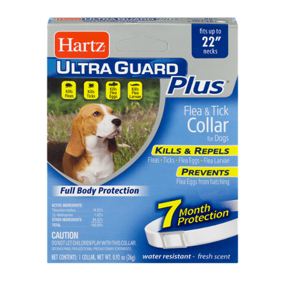 Hartz Flea & Tick Collar, for Dogs, White, Fresh Scent