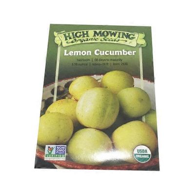 High Mowing Organic Seeds O.Lemon Cucumber Seeds