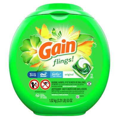 Gain Flings Liquid Laundry Detergent, Original Scent