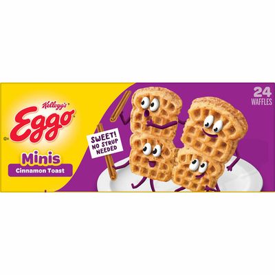 Eggo Mini Frozen Waffles, Frozen Breakfast, All Day Kids Snacks, Cinnamon Toast