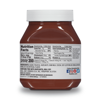 Nutella Chocolate Hazelnut Spread, Perfect Topping for Pancakes