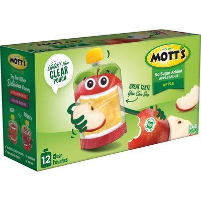 Mott's Unsweetened Applesauce Pouches, Apple