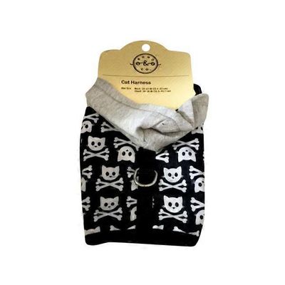 Bond Black Kitty Skull Cat Harness