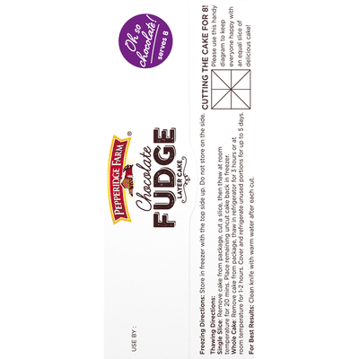Pepperidge Farm® Frozen Chocolate Fudge Layer Cake