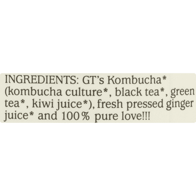GTs Kombucha, Organic & Raw, Gingerade