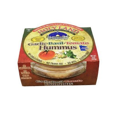 Holy Land Garlic Basil Tomato Hummus