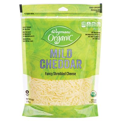 Wegmans Organic Shredded Mild Fancy Cheddar Cheese