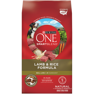 Purina ONE Natural Dry Dog Food, SmartBlend Lamb & Rice Formula