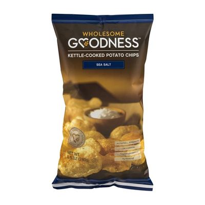Wholesome Goodness Kettle-Cooked Potato Chips Sea Salt