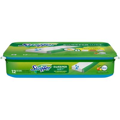 Swiffer Sweeper Wet Mopping Pad Multi Surface Refills for floor mop, Sweet Citrus & Zest