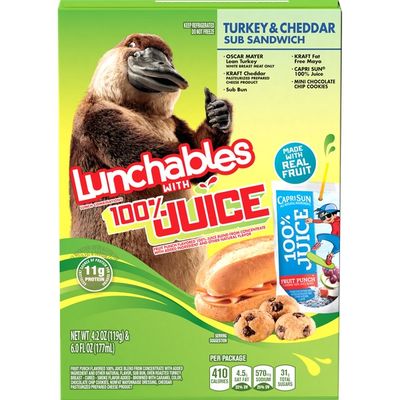 Lunchables Lunch Combinations with 100% Juice Turkey & Cheddar Sub Sandwich