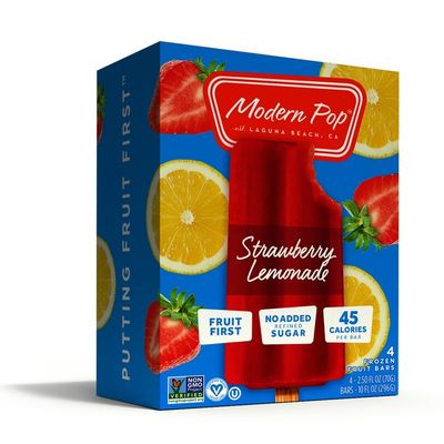 Modern Pop Strawberry Lemonade Frozen Fruit Bars