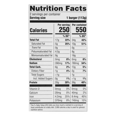 Lightlife Burger, Plant-Based