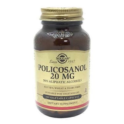 Solgar Policosanol 20mg Vegetarian Capsules