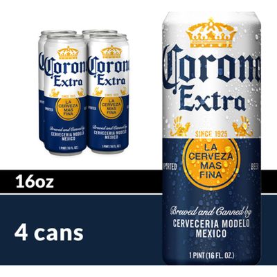 Corona Extra Mexican Lager Beer Cans