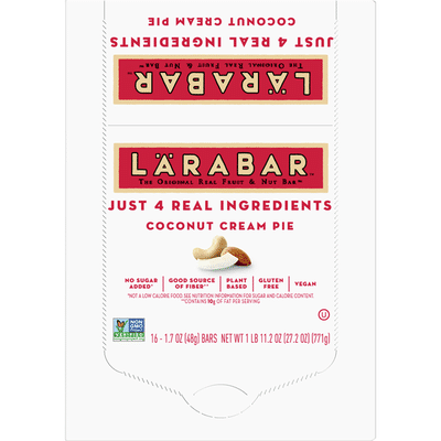 Larabar Fruit & Nut Bar, Coconut Cream Pie, Gluten Free, Vegan, 16 Count