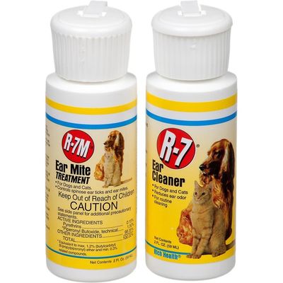 R-7 Ear Mite Treatment & Ear Cleaner for Dogs & Cats