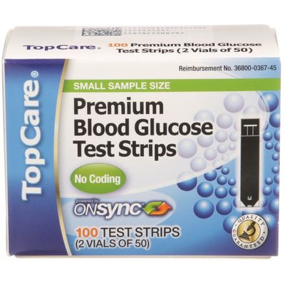 TopCare Blood Glucose Test Strips