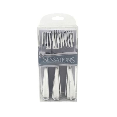 Sensations Silverware, Metallic, Forks