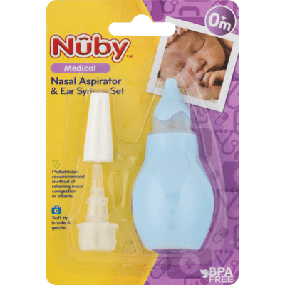 Nûby Nasal Aspirator & Ear Syringe Set (1 each) - Instacart