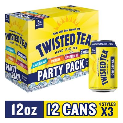 Twisted Tea Variety Party Pack, Hard Iced Tea (12 fl oz) - Instacart