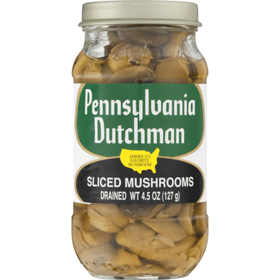 Pennsylvania Dutchman Mushrooms, Sliced