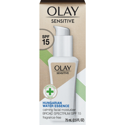olay sensitive calming facial moisturizer spf 15