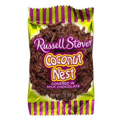 Russell Stover Coconut Nest, Covered in Milk Chocolate