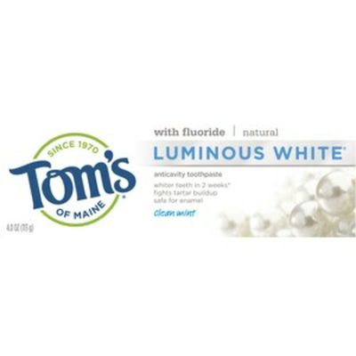 Tom's of Maine Luminous White Anticavity Fluoride Toothpaste Clean Mint