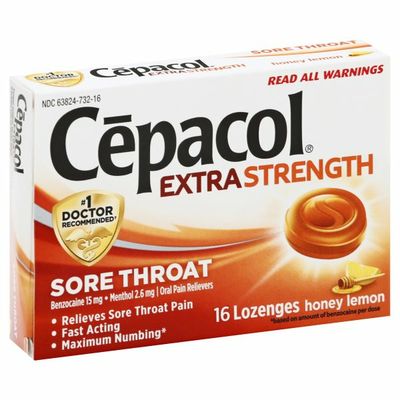 Cepacol® Extra Strength Sore Throat Relief Lozenges, Honey Lemon Flavor, Maximum Numbing