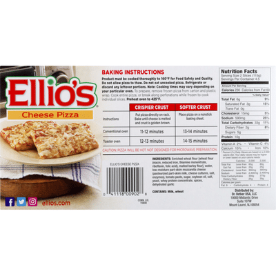 Ellio's Pizza, Cheese