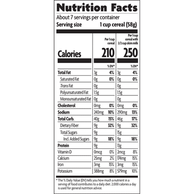 Nature's Path Blueberry Cinnamon Flax Cereal