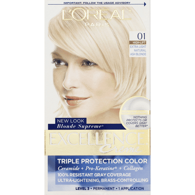 Excellence Permanent Haircolor High Lift Extra Light Natural Ash Blonde 01 1 Each Instacart