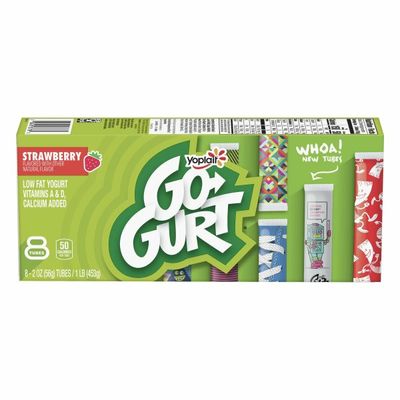Yoplait Go-Gurt, Low Fat Yogurt, Strawberry