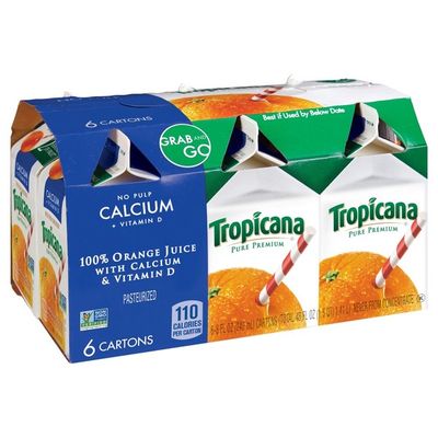 Tropicana No Pulp with Calcium & Vitamin D 100% Orange Juice