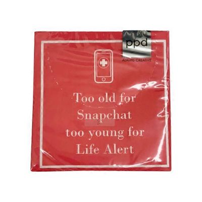 Paperproducts Design Snapchat Beverage Napkin