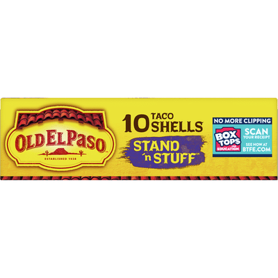 Old El Paso Taco Shells, Stand 'n Stuff, Gluten Free, 10 Count