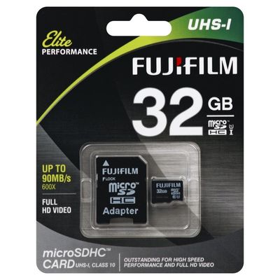 Fujifilm MicroSDHC Card, UHS-I, 32 gb