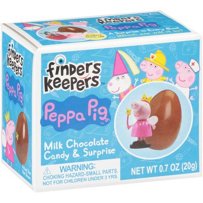 Finders Keepers Peppa Pig Milk Chocolate Candy Egg & Toy Surprise, single