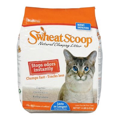 sWheat Scoop Natural Clumping Cat Litter Unscented